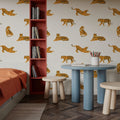 Tiger Play Mural Wallpaper - room preview 03