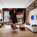 Holiday Wings V Dark Mural Wallpaper - room preview 03