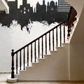 Wolverhampton England Skyline Black & White Mural Wallpaper - room preview 03