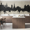 Schaffhausen Switzerland Skyline Concrete Mural Wallpaper - room preview 03