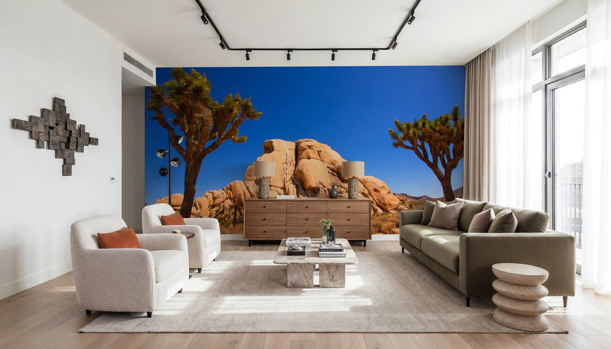 Joshua Tree Blue IX Mural Wallpaper - room preview 03