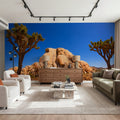Joshua Tree Blue IX Mural Wallpaper - room preview 03