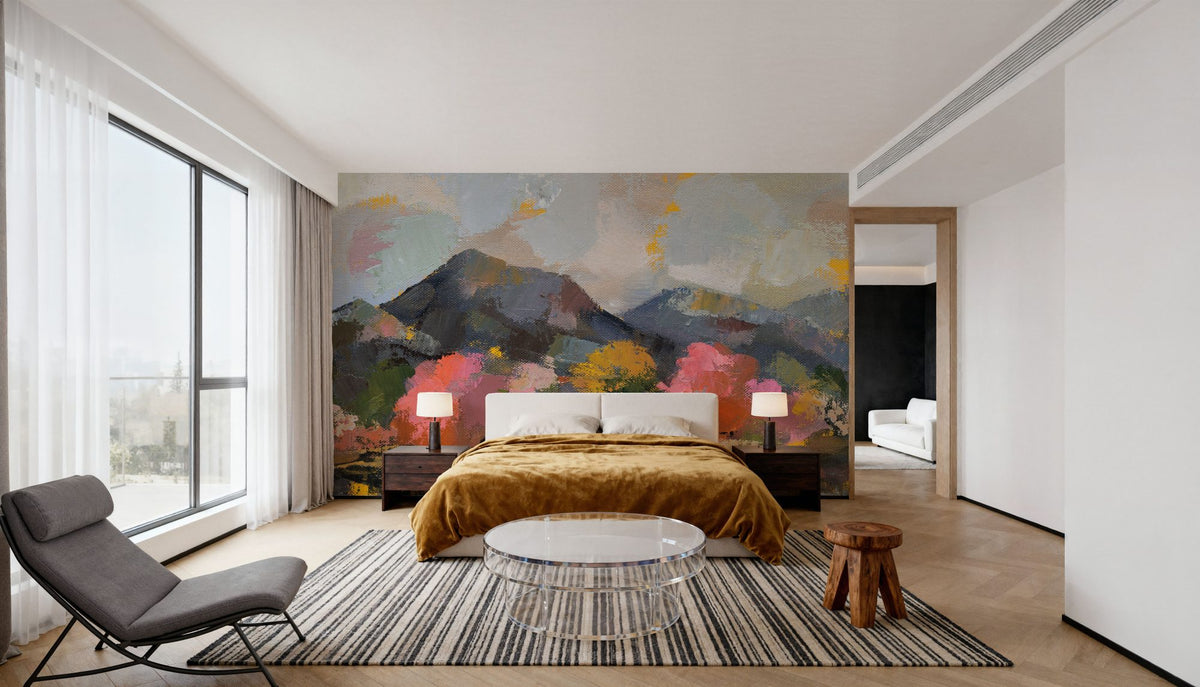 Sunset in April Mural Wallpaper - room preview 03