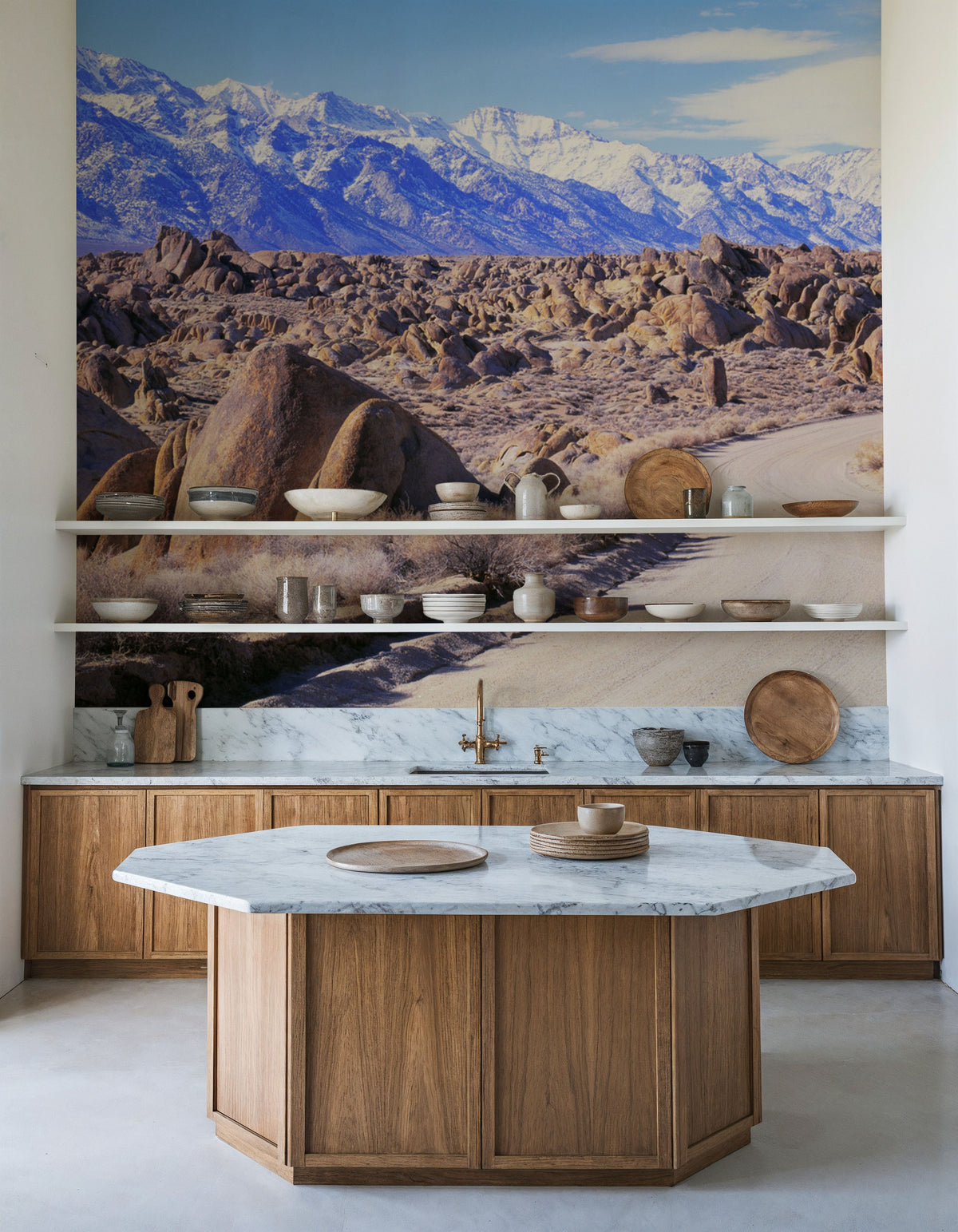 Desert Mountain Trail Mural Wallpaper - room preview 03
