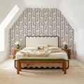 Koi Medallion, Peach Mural Wallpaper - room preview 03