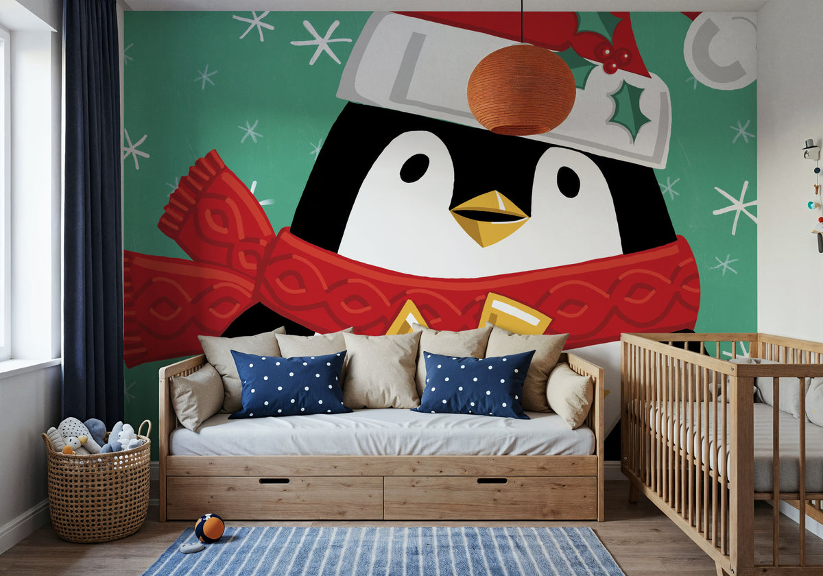 Festive Christmas X Mural Wallpaper - room preview 03