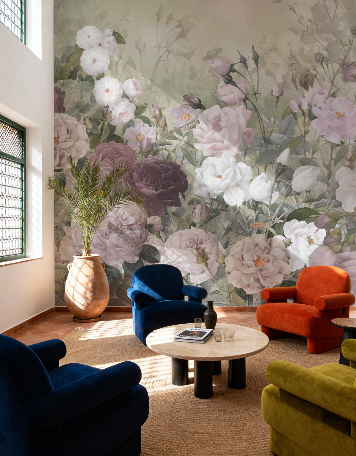 Rose Garden Yellow Mural Wallpaper - room preview 03