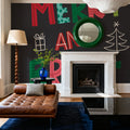 Holiday Wishes III Mural Wallpaper - room preview 03