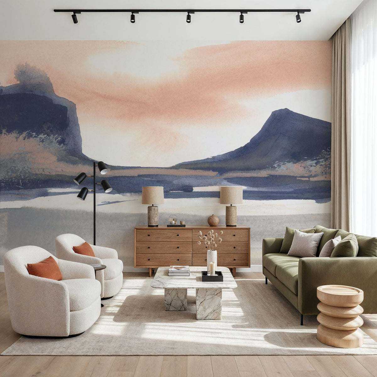 Dusk Dunes III Mural Wallpaper - room preview 03