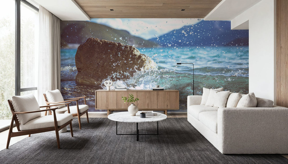 Glacial Lake Summer Mural Wallpaper - room preview 03