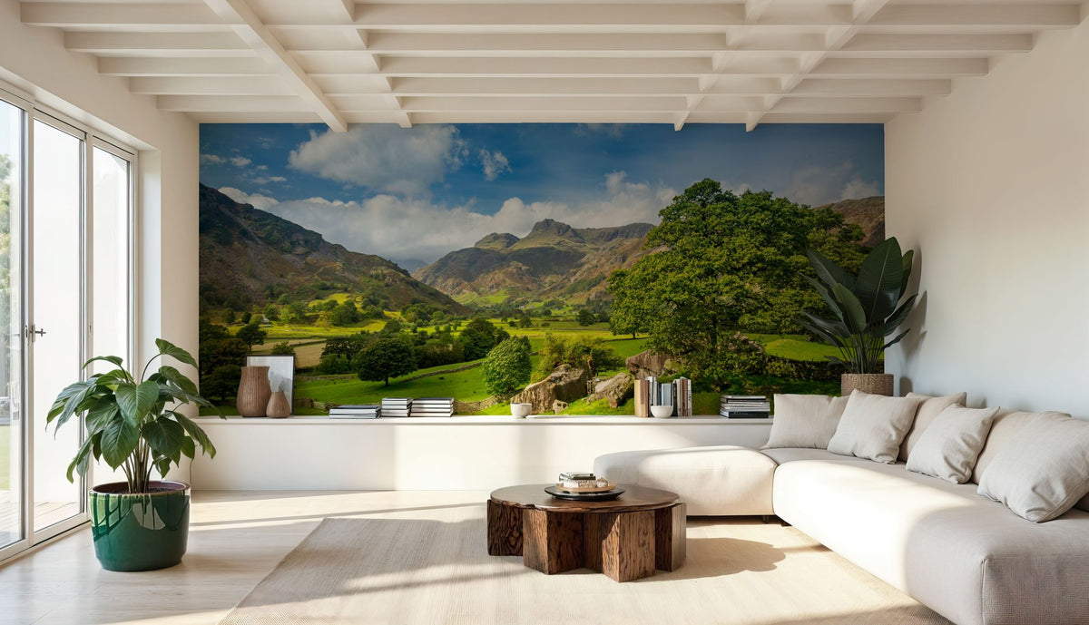 Summer Valley Mural Wallpaper - room preview 03