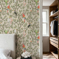Exotic Birds Mural Wallpaper - room preview 03
