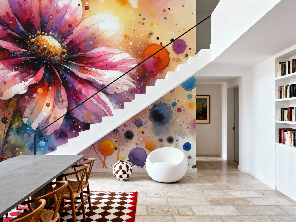 Blossoming Confidence Mural Wallpaper - room preview 03