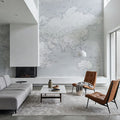 World Map Cities - Maeli Cold Mural Wallpaper - room preview 03