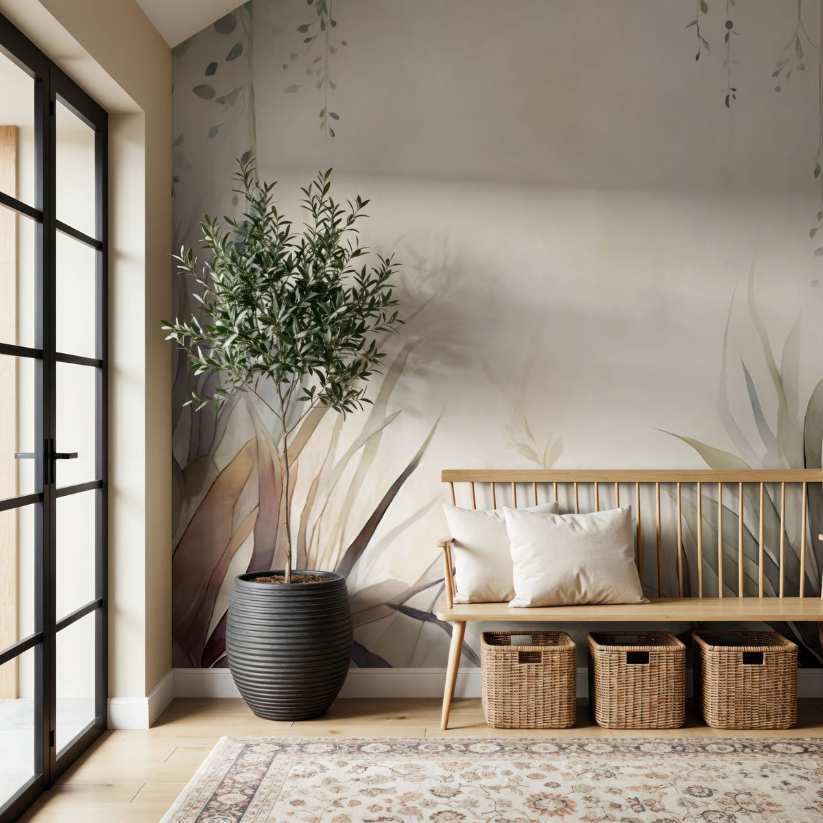 Transparent Garden Fall Mural Wallpaper - room preview 03