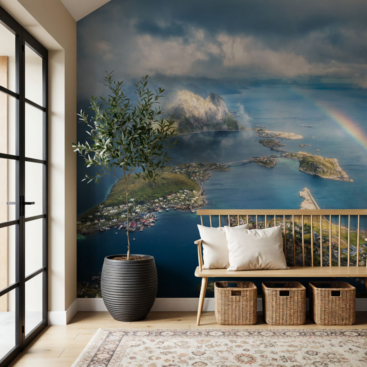 Lofoten Rainbow Mural Wallpaper - room preview 03