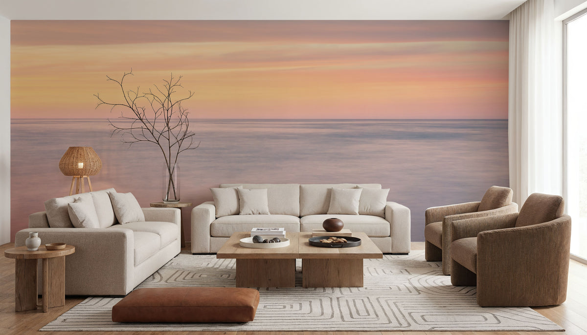 Whitefish Sunset Mural Wallpaper - room preview 03