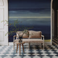 Calm Night Sea Mural Wallpaper - room preview 03