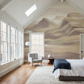 Oil Mountain, Mocha Mural Wallpaper - room preview 03