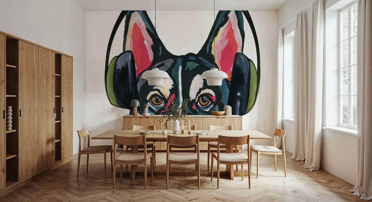 Gaming Husky Mural Wallpaper - room preview 03