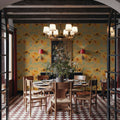 Fall Harvest Yellow Mural Wallpaper - room preview 03