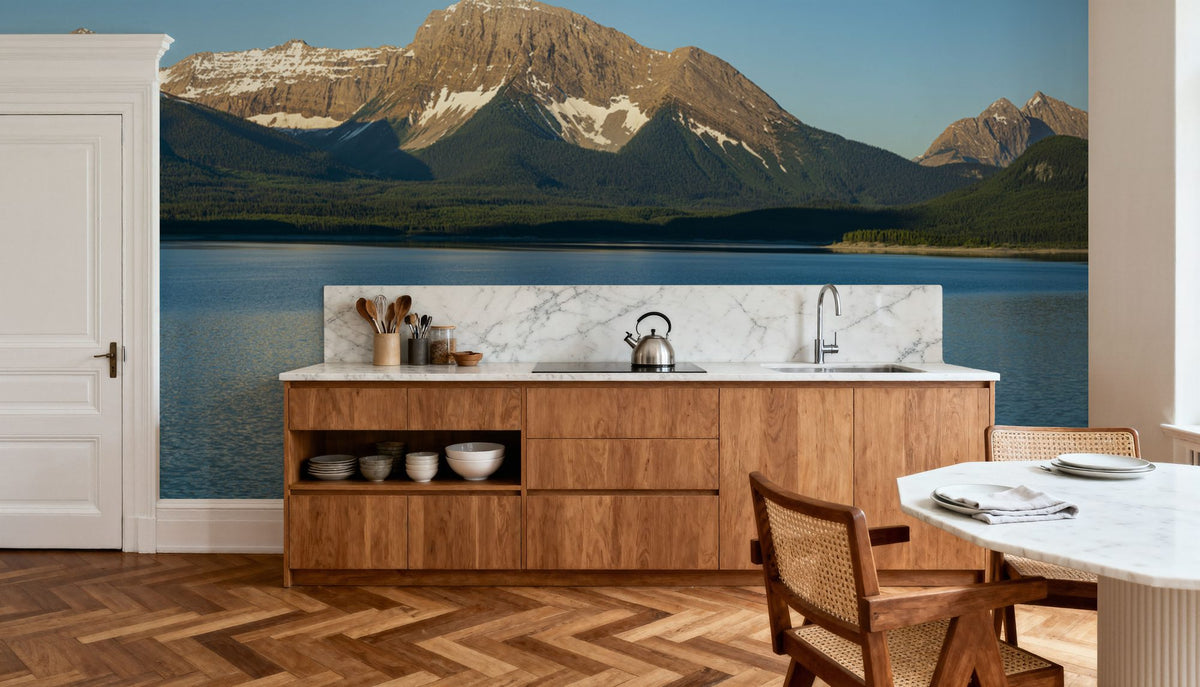 Spray Lakes Reservoir Mural Wallpaper - room preview 03