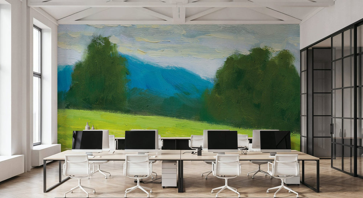 Summer in the Mountains Mural Wallpaper - room preview 03