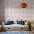 Mixed Red Circles Mural Wallpaper - room preview 03