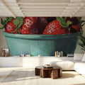 Country Kitchen Strawberries Mural Wallpaper - room preview 03