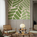 Leaf Vein Mosaic Mural Wallpaper - room preview 03