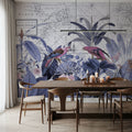 Exotic Wildlife VI-II Mural Wallpaper - room preview 03