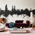 Wintherthur Switzerland Skyline Black & White Mural Wallpaper - room preview 03