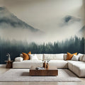 Winter Mountain View Mural Wallpaper - room preview 03
