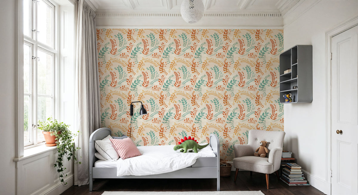 Harvest Sprig Multi Mural Wallpaper - room preview 03
