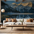 Kananaskis Lake Reflection Mural Wallpaper - room preview 03