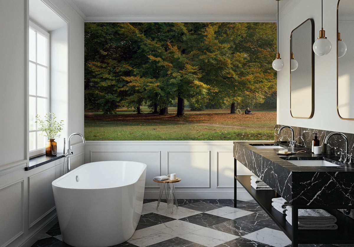 Autumn Bicycle Haven Mural Wallpaper - room preview 03