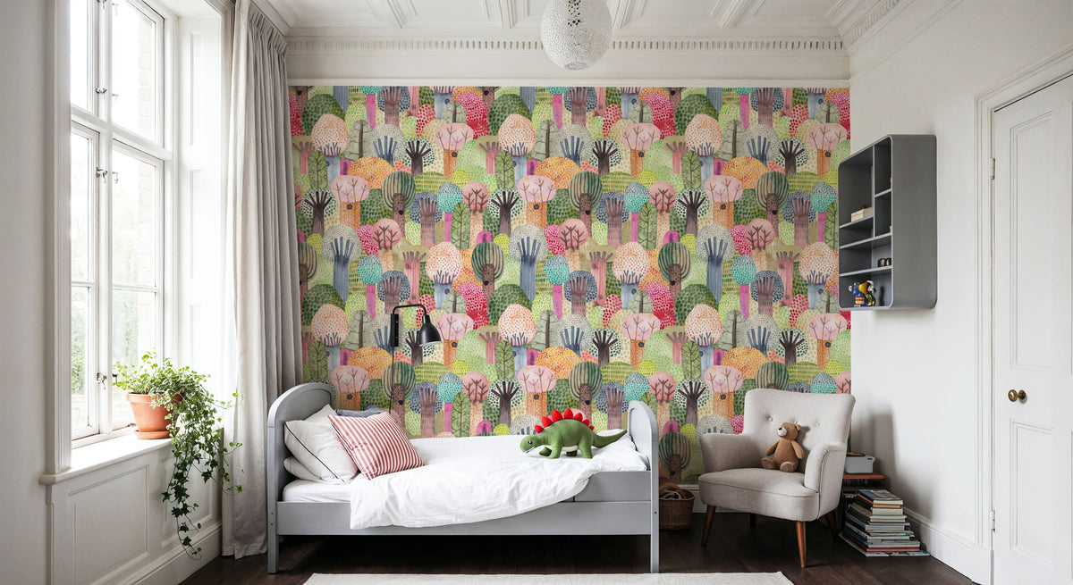 Endless Forest Mural Wallpaper - room preview 03