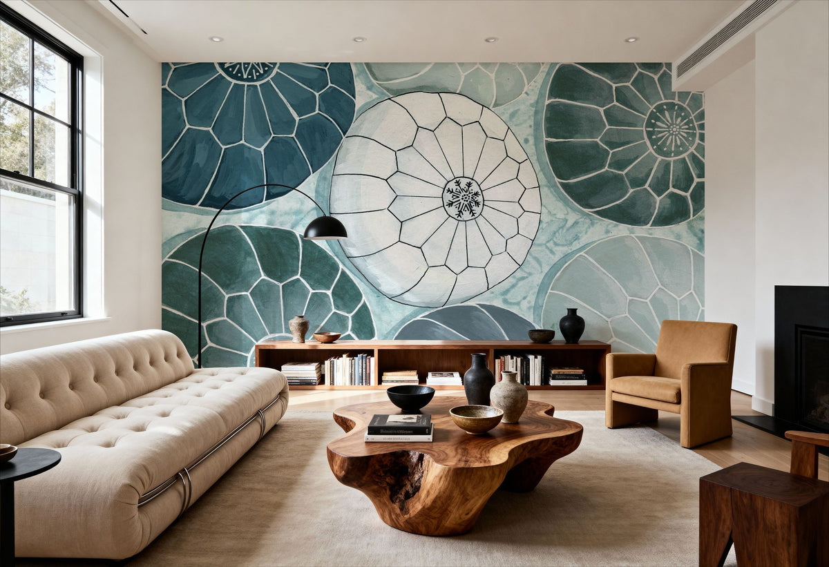 Moroccan Street Poufs Mural Wallpaper - room preview 03