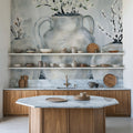 Botanicals in Pottery Mural Wallpaper - room preview 03