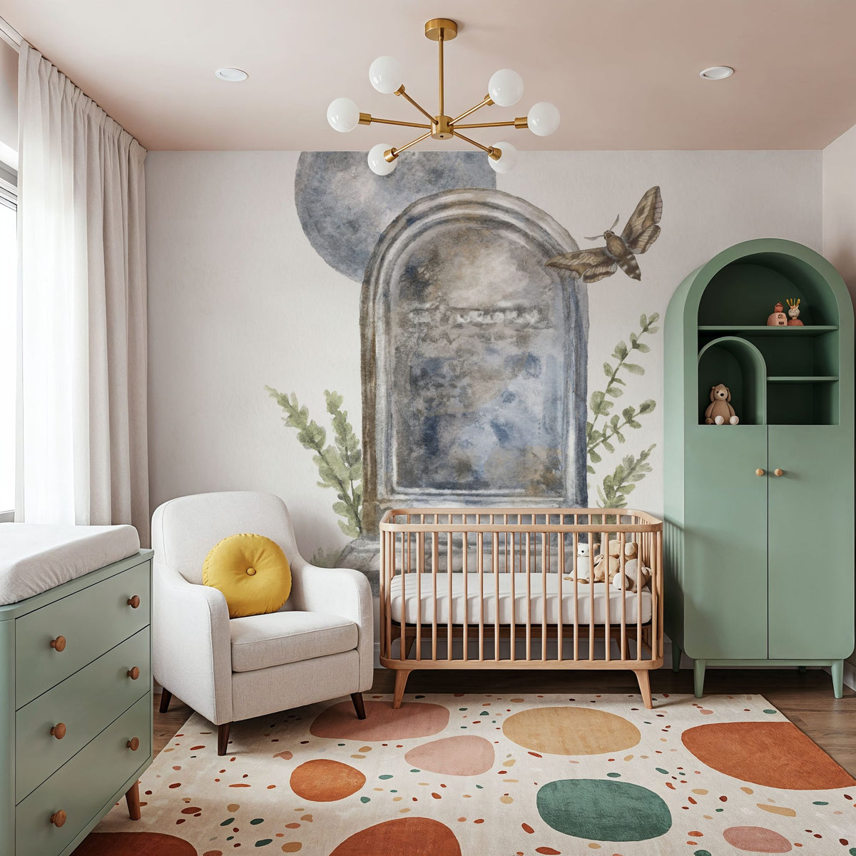 Spooky Halloween V Color Mural Wallpaper - room preview 03