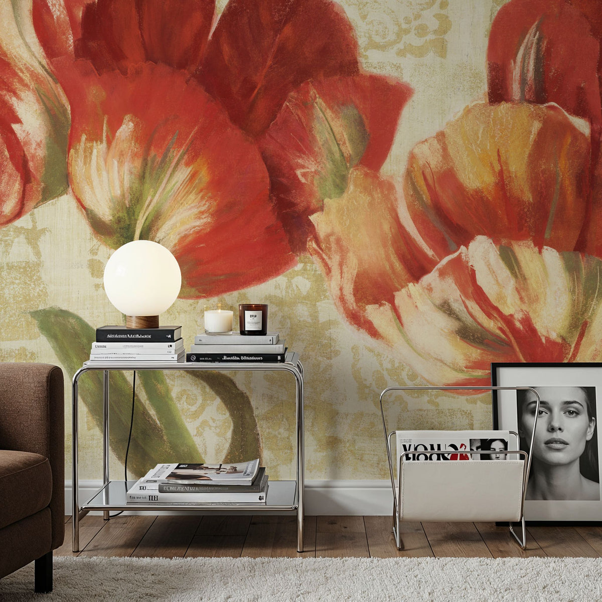 Spring Tulips Mural Wallpaper - room preview 03
