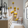 Craspedia Globosa Mural Wallpaper - room preview 03