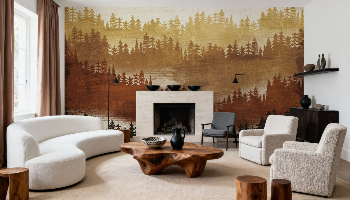 Mountainscape Spice Mural Wallpaper - room preview 03