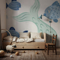 Ocean Magic Swim Mural Wallpaper - room preview 03