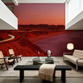 Sunset Coastal Journey Mural Wallpaper - room preview 03