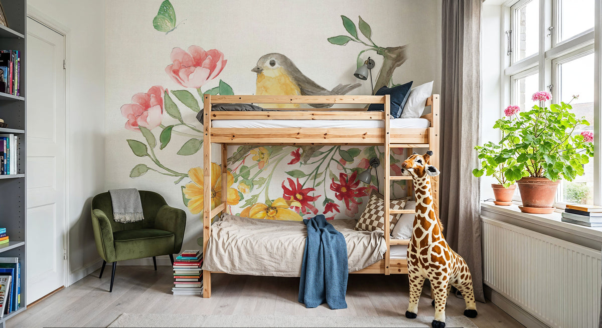 Soft Meadow V Mural Wallpaper - room preview 03