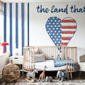 USA Cuties Stripes III Mural Wallpaper - room preview 03