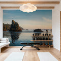 Ruby Beach Mural Wallpaper - Neutral Tone - room preview 03