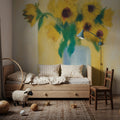 Sunflowers Mural Wallpaper - room preview 03