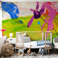 Flamingo Sun Mural Wallpaper - room preview 03